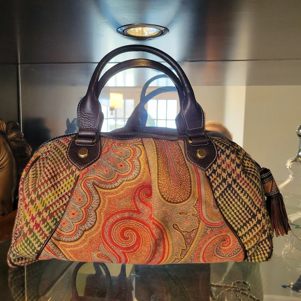 🌟``SOLD SOLD SOLD 🌟 ~~~ETRO Vintage Tapestry Satchel – - Picture 14 of 16